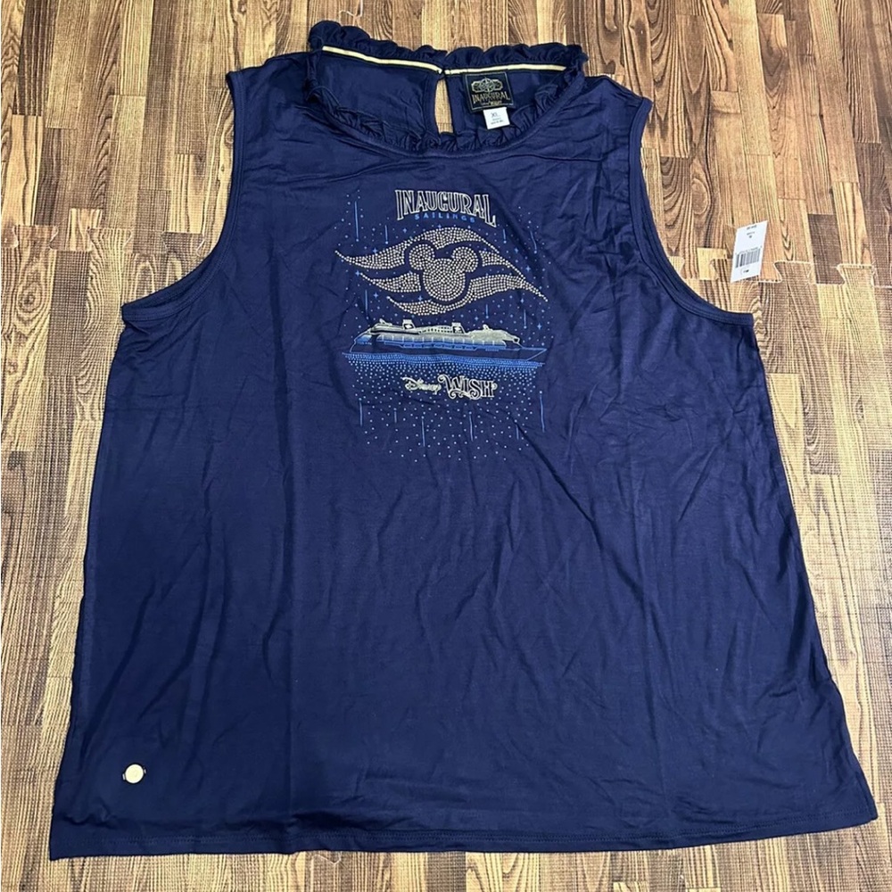 NWT. Disney cruise line inaugural top for Disney Wish cruise ship. Size: XL